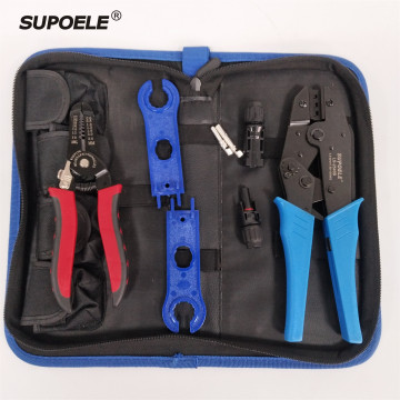 SUPOELE Solar Cable Crimping Tool Kit for 2.5~6mm2 Cables
