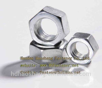 plate zinc nut,hex nuts din934 carbon steel (ISO9001)
