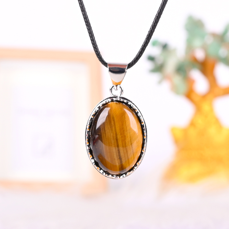 Natural Crystal Pendant Necklace