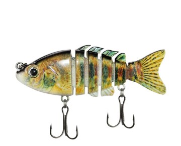 Heißer Verkauf von 8 cm 14g künstlich harte, mehrsegmentierte bionische Schwimmköderköder