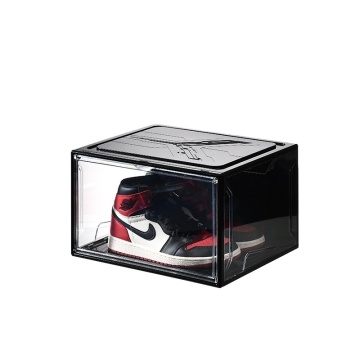 Transparent Foldable Rectangle Plastic Shoe Box Organizer for Home