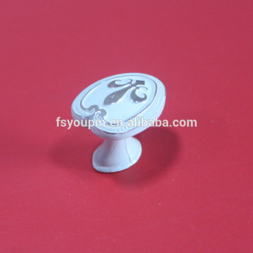 Heart shape Ivory Zinc Alloy Cabinet Knob for Drawer, Dresser, Closet and other furniture knob
