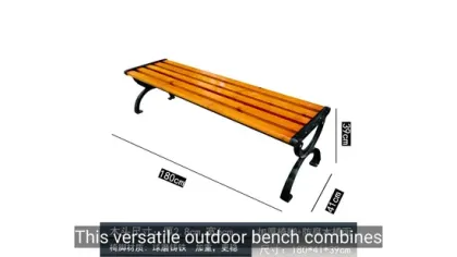 Leisure Solid Wood and Plastic Wood Garden Benches