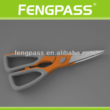 Multi-function kitchen scissor with bottle opener S0042(16-13-39)