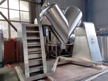 عالي الكفاءة V mixer mixer mixer machine