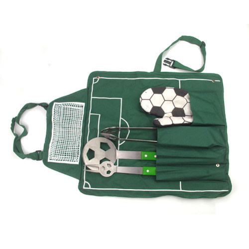 5PCS Fußball Form BBQ Tools Set