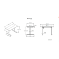 Meja Berdiri Elektrik Motor Tunggal Dua Peringkat