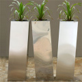 Stainless steel planters large outdoor garden pots