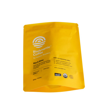 sacca da imballaggio Biodegradable PLA White Kraft Coffee con Valv