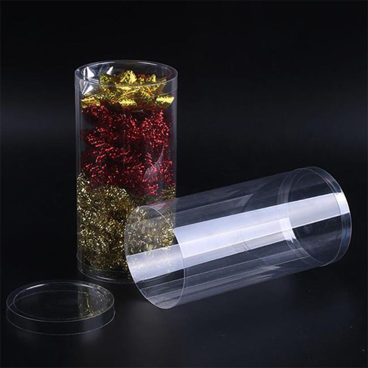 Custom Round Transparent Plastic PVC Cylinder Box