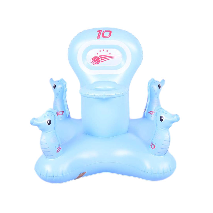 Inflatable Seahorse Ring Game Set Target Toss Floating