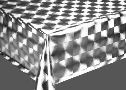 Home Fashions Silver Gold Tablecloth