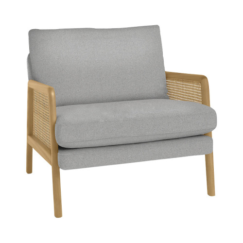 Wooden Upholstered Single Sofa Chair