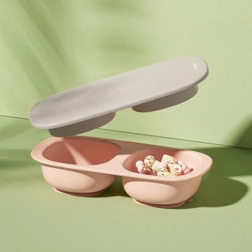 Baby Sucker Feeding Bowl with Spoon Water Injection Thermal