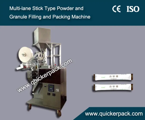 Four Lanes Stick Type Granules and Powder Filling and Packing Machine