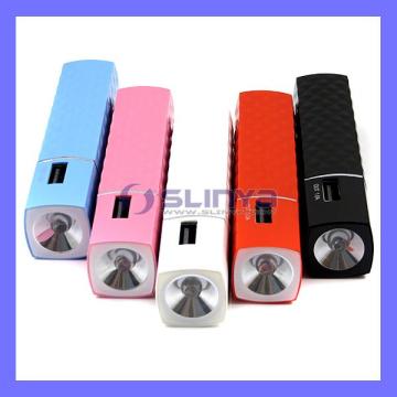 Portable 2600mAh LED Power Bank Mobile Battery Charger