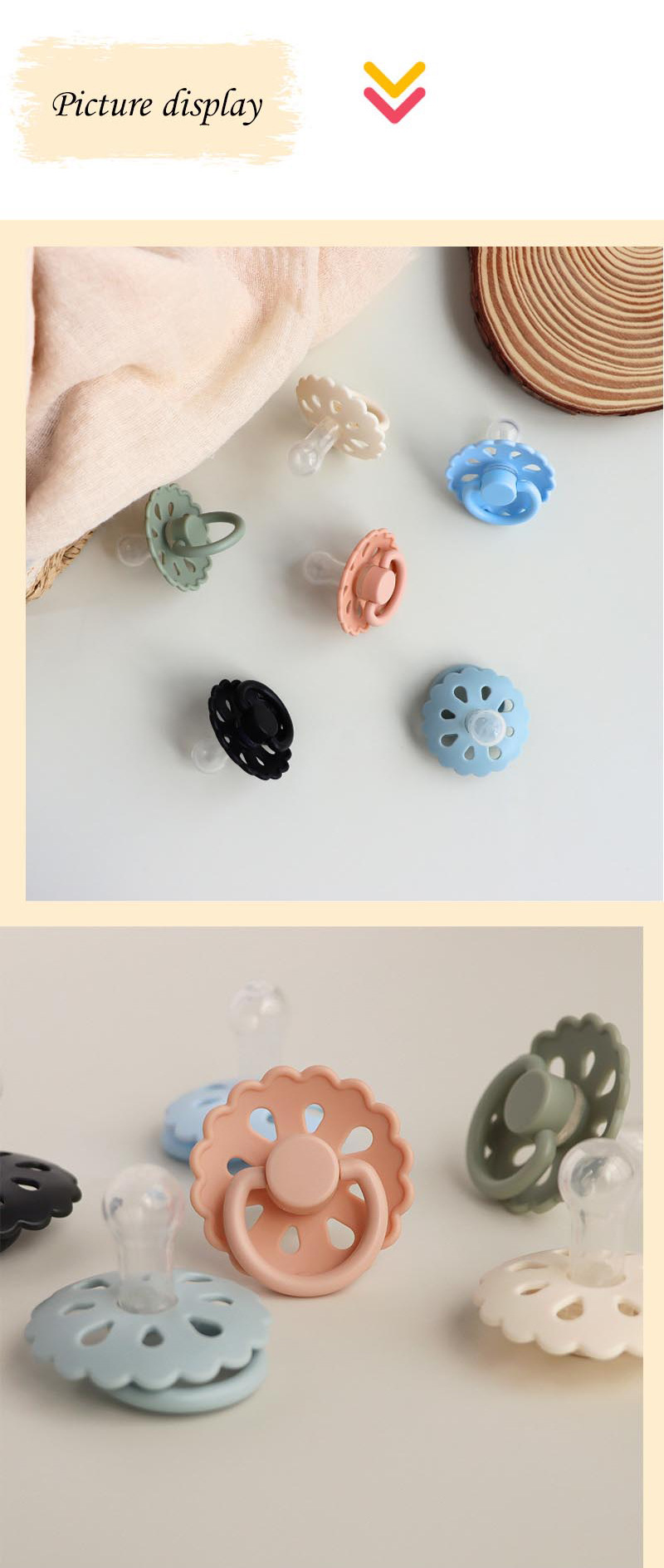 silicone pacifier MFZ-E020