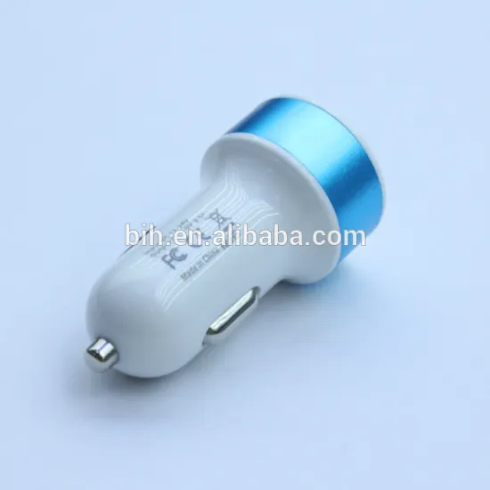 2014 latest 5V 2.1A universal multi-color metal USB car charger