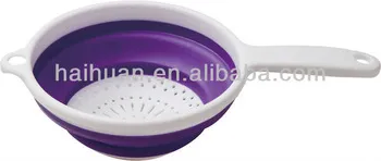 silicone collapsible colanders and strainer