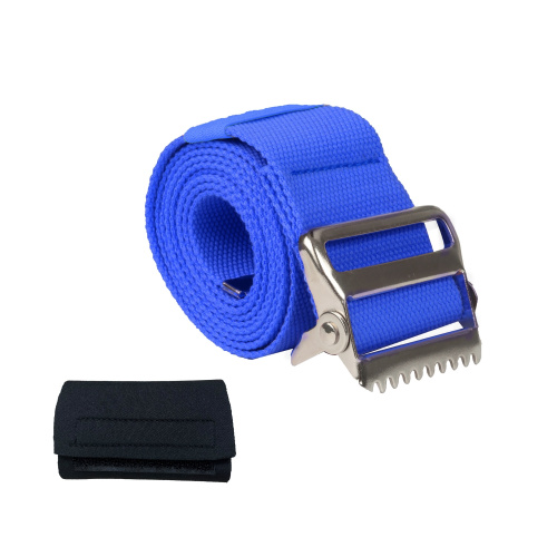 Senior Blue Metal Buckle Gait Belt