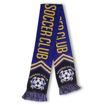 Football Scarf, Made of 100% Acrylic or Cotton, Measures 17 x 145cm, OEM Orders are Welcome