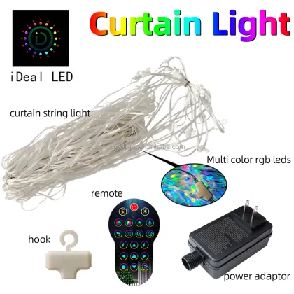 Twinkly Christmas Lights: Waterproof 5V Safety Light Curtain - DIY Smart LED Light