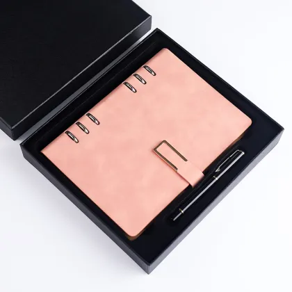 High-End Notebook with Printable Logo: Business Event Exhibition Gift Box