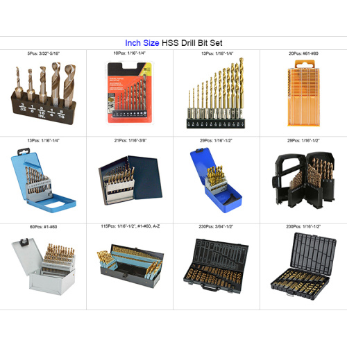 Tapered HSS Wood Countersink Drill Set for Wood