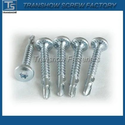 Torx pan head drilling screws with wing