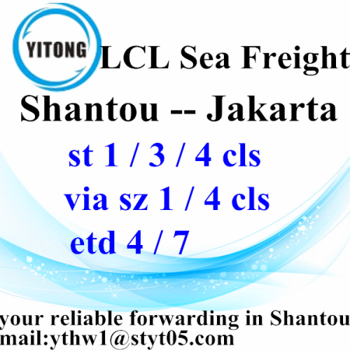 Shantou to Jakarta LCL Consolidate by Sea