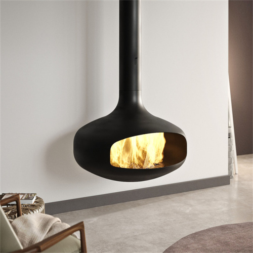 Hotel Indoor Metal Hanging Fireplace