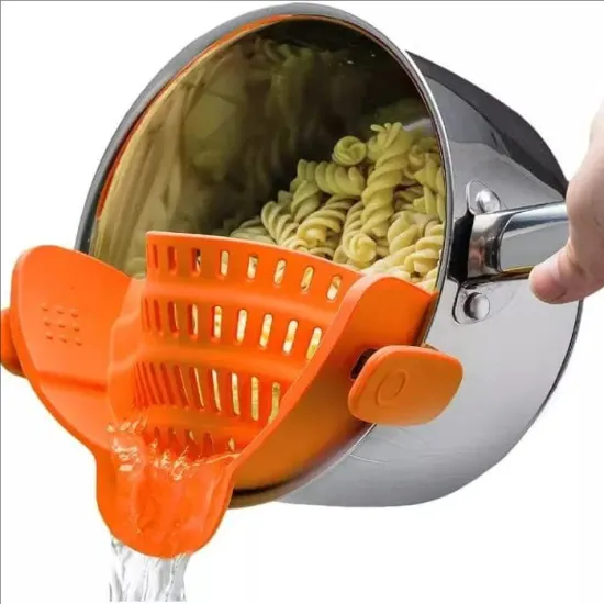 Silicone Colander Strainer for Kitchen Water Draining