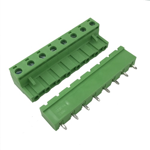 28-12AWG 15A brass 8pin PCB pluggable terminal block