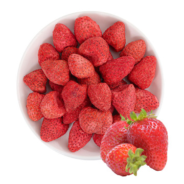 FD Freeze Dried Whole Strawberry Fruit Tea Flavor Healthy Snacks Bag