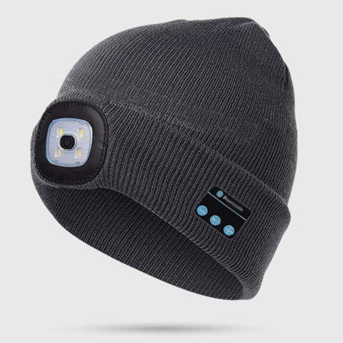 Topi Beanie dengan Lampu Led untuk Berlari