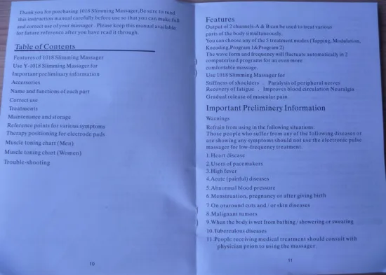 Reusable Digital Therapy Blue, Black Digital Therapy Massager For Fat Burning And Local Slimming Beauty
