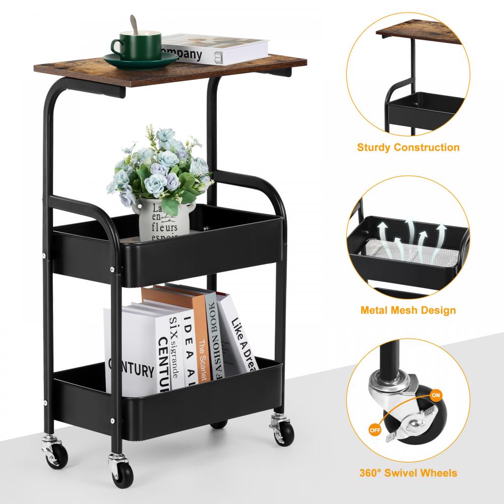 3 Layers Storage Basket Cart