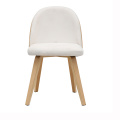 Restaurant Upholstered Nordic Elegant Dinning Wood Chair
