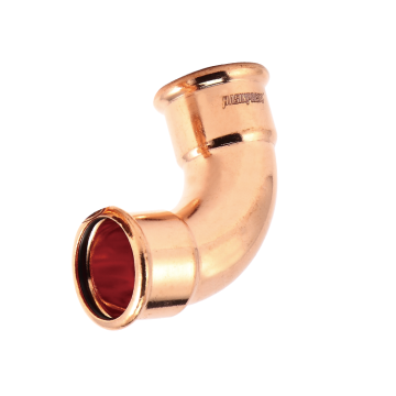 Copper M-profile 90 deg elbow