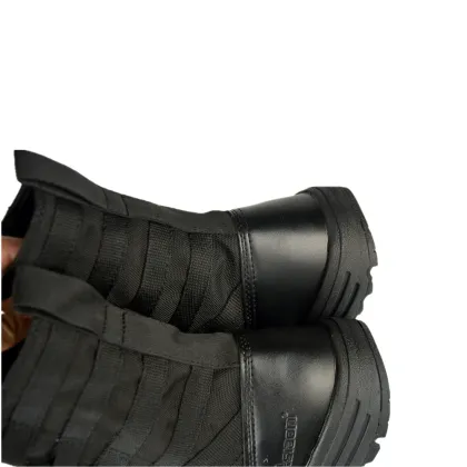 Black Tactical Snow Hiking Boots for Men - Outdoor Trekking Boots