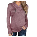 Ladies side neck sweatshirt