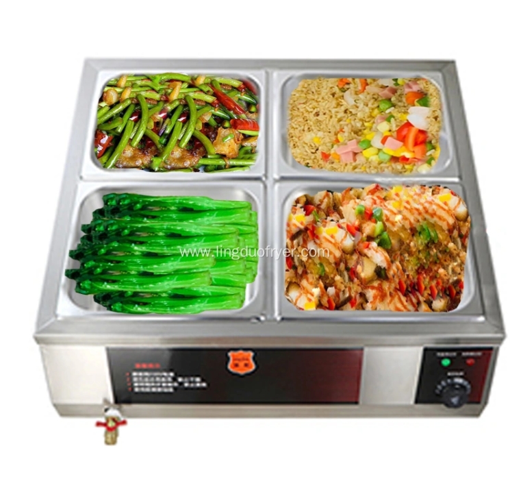 DTC4 Catering Equipment Restaurant Stainless Steel Electric Bain Marie untuk pemanasan makanan makanan lebih hangat DTC4 Catering equipment restaurant stainless steel electric bain marie for warming foods food warmer