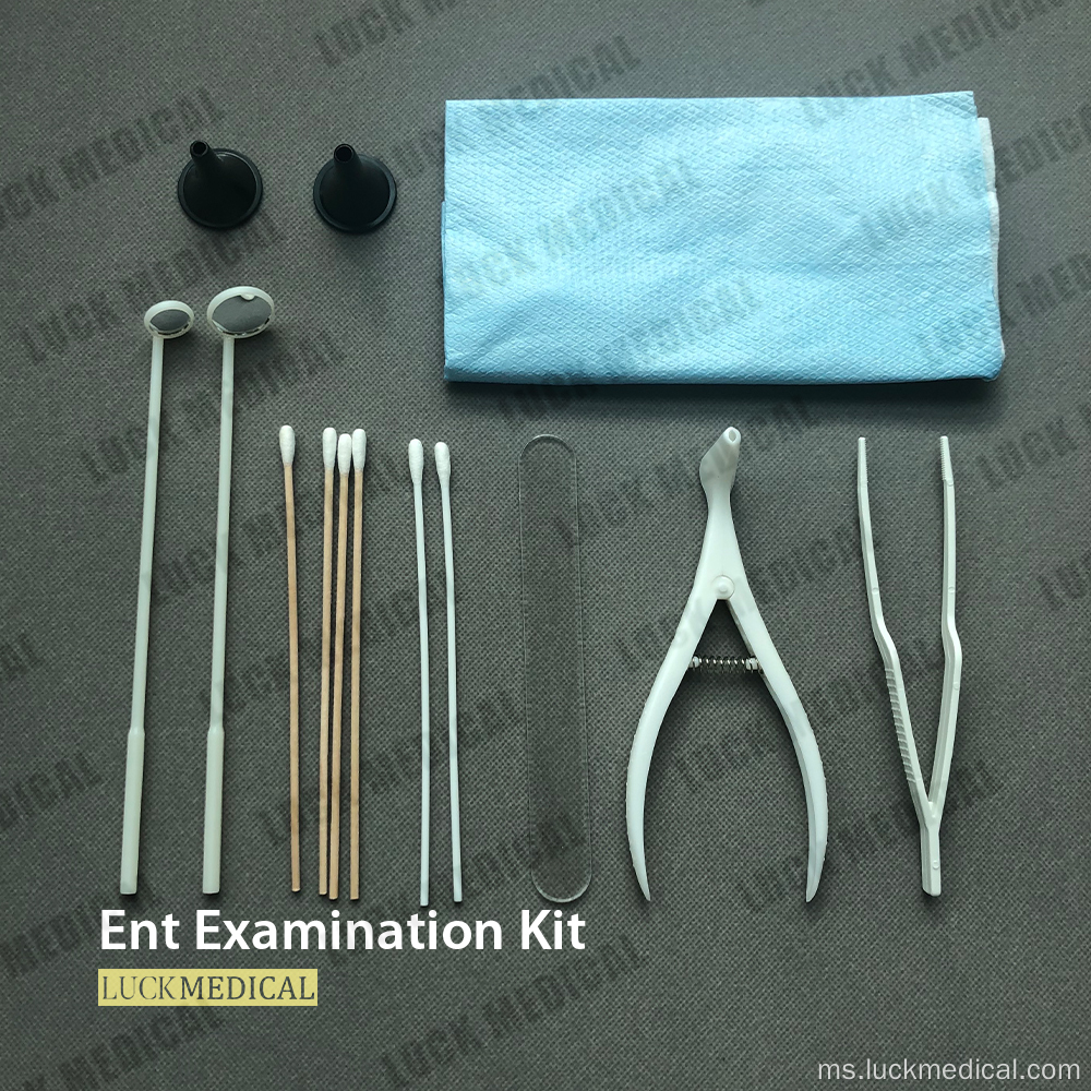 Kit Pemeriksaan ENT Sterile Dipepuk boleh ditingkatkan