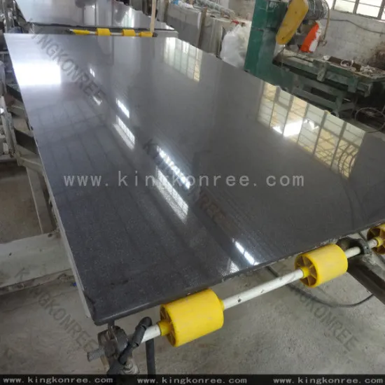 Pure Black Artificial Quartz Stone Slab 3000*1400mm Quartz Slabs From Kkr Factory