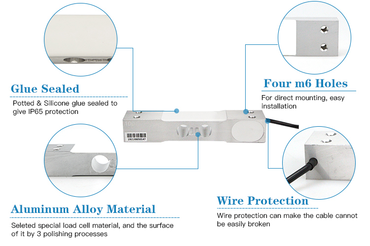 GPB100 single point load cell C4 detail