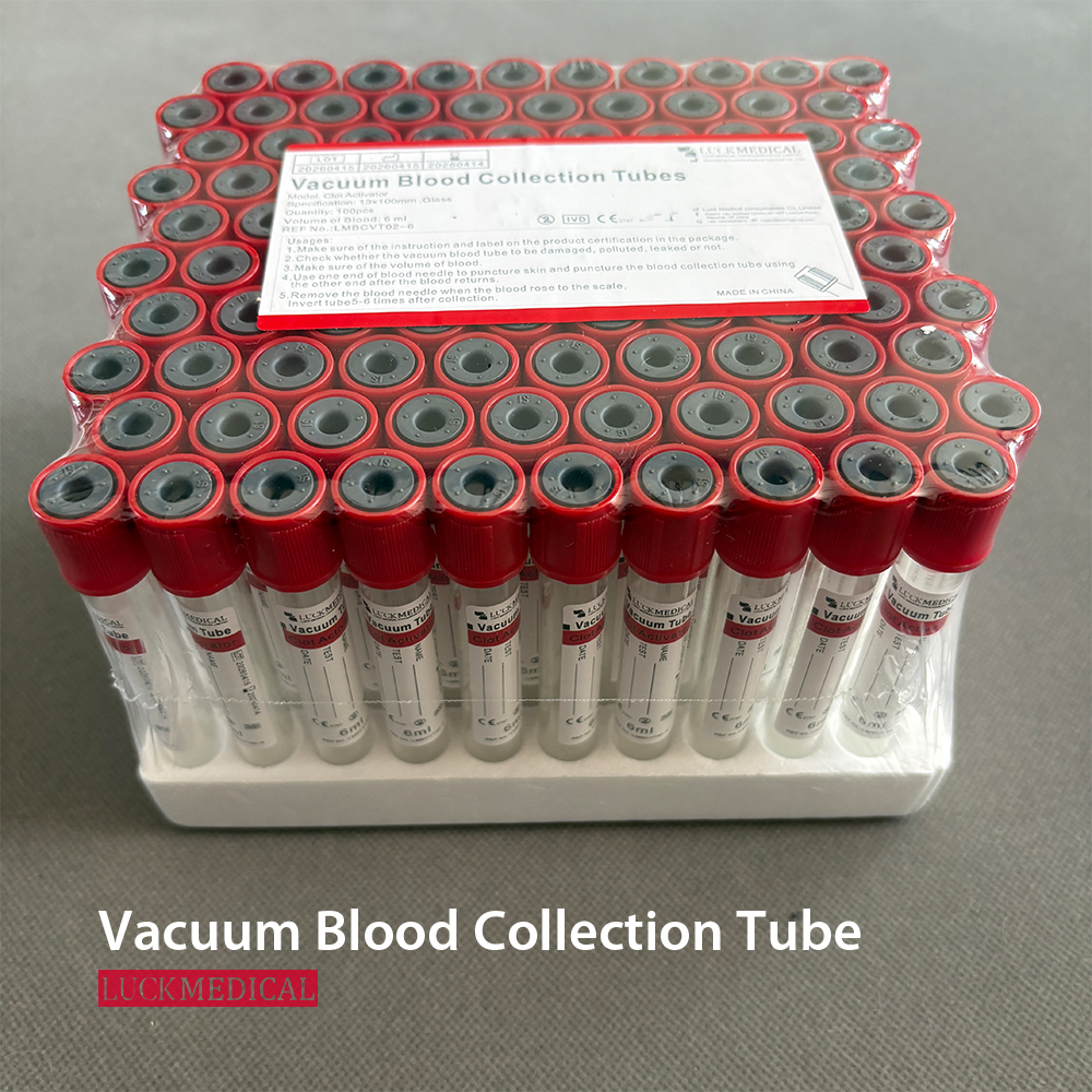 Vacuum Blood Collection Tube Glass PET Plain Clot Activator