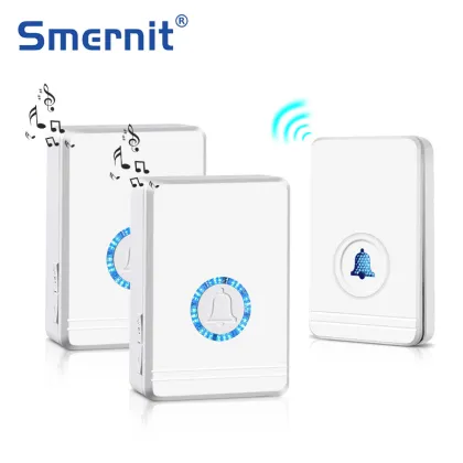 Long Range Wireless Doorbell EU/US Plug Loudspeaker Home Entry Alarm Waterproof Door Bell Night Light 48 Ringtone