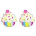 Hot Sale Flatback Cup Cake Resin Cabochon Dollhouse Toys Scrapbook Making Home Decoration Charms Kids Hairpin Ornament