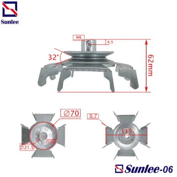 Washing machine Steel impeller Pulley Internal D12mm