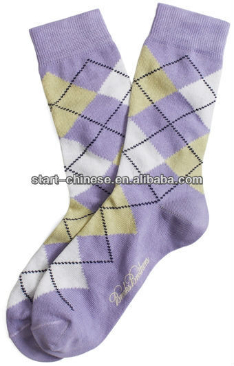 New Design Argyle Sock/Custom Design Socks Argyle Design